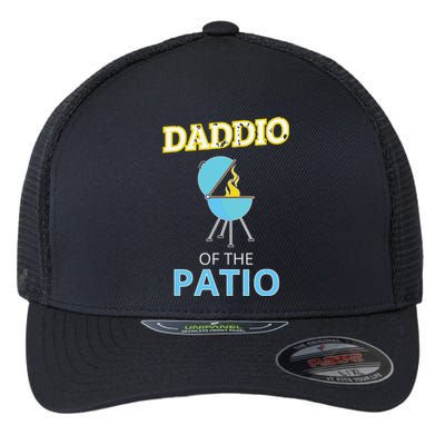 Funny Daddio Of The Patio Fathers Day BBQ Grill Flexfit Unipanel Trucker Cap