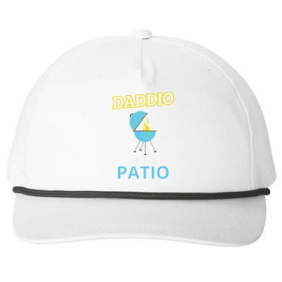 Funny Daddio Of The Patio Fathers Day BBQ Grill Snapback Five-Panel Rope Hat