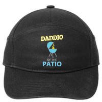 Funny Daddio Of The Patio Fathers Day BBQ Grill 7-Panel Snapback Hat