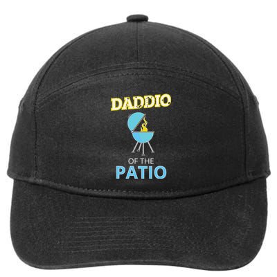 Funny Daddio Of The Patio Fathers Day BBQ Grill 7-Panel Snapback Hat