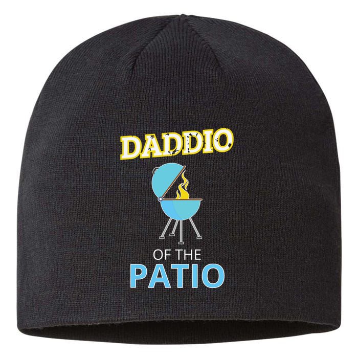 Funny Daddio Of The Patio Fathers Day BBQ Grill Sustainable Beanie