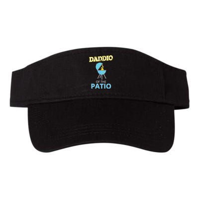 Funny Daddio Of The Patio Fathers Day BBQ Grill Valucap Bio-Washed Visor