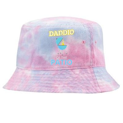 Funny Daddio Of The Patio Fathers Day BBQ Grill Tie-Dyed Bucket Hat