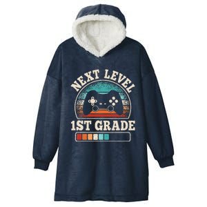 First Day Of 1st Grade Gaming School Outfit Teacher Student Hooded Wearable Blanket