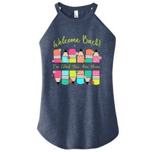 First Day Of School Back To School For Teacher Welcome Back First Day Of School Women's Perfect Tri Rocker Tank