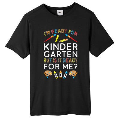 First Day Of Kindergarten Funny Back To School Gift Tall Fusion ChromaSoft Performance T-Shirt