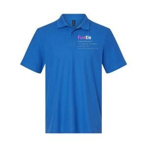 Funtie Definition Of A Fun Auntie Or Aunt Cooler Than A Mom Cool Gift Softstyle Adult Sport Polo