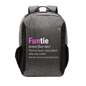 Funtie Definition Of A Fun Auntie Or Aunt Cooler Than A Mom Cool Gift Vector Backpack