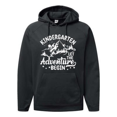 First Day Of Kindergarten 1st Day Of School Kids Teachers Performance Fleece Hoodie