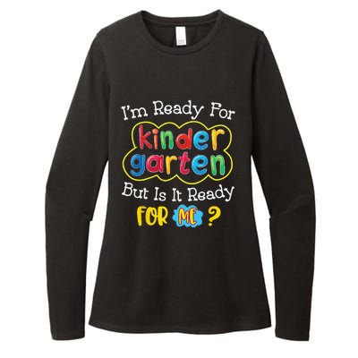 First Day Of Kindergarten Funny Back To School Womens CVC Long Sleeve Shirt