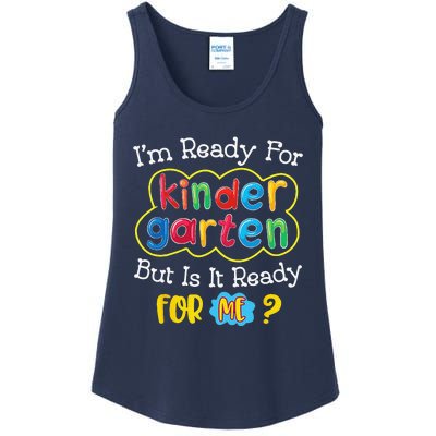 First Day Of Kindergarten Funny Back To School Ladies Essential Tank