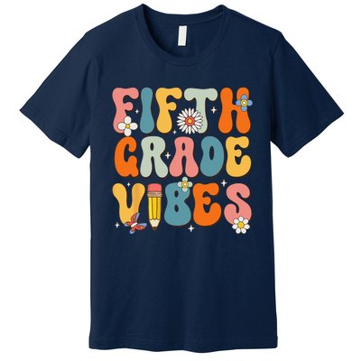 First Day Of School Fifth Grade Vibes Back To School Premium T-Shirt