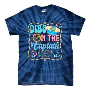 Family Dibs On The Captain Vacation Family Trip Tie-Dye T-Shirt