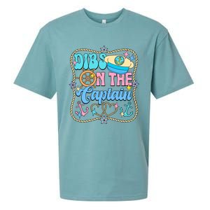 Family Dibs On The Captain Vacation Family Trip Sueded Cloud Jersey T-Shirt