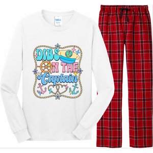 Family Dibs On The Captain Vacation Family Trip Long Sleeve Pajama Set