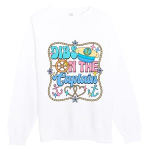 Family Dibs On The Captain Vacation Family Trip Premium Crewneck Sweatshirt