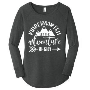 First Day Of Kindergarten 1st Day Let The Adventure Begin Women's Perfect Tri Tunic Long Sleeve Shirt