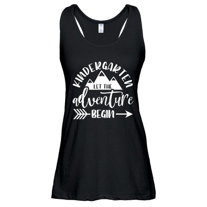 First Day Of Kindergarten 1st Day Let The Adventure Begin Ladies Essential Flowy Tank