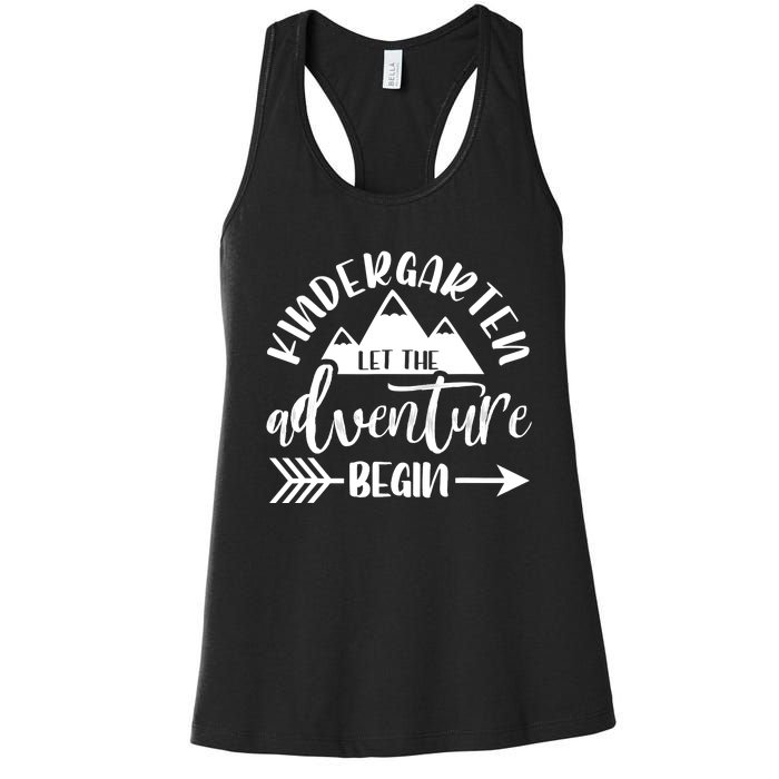 First Day Of Kindergarten 1st Day Let The Adventure Begin Women's Racerback Tank