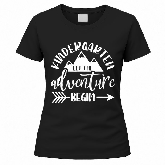 First Day Of Kindergarten 1st Day Let The Adventure Begin Women's T-Shirt