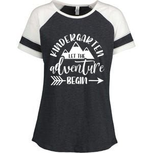 First Day Of Kindergarten 1st Day Let The Adventure Begin Enza Ladies Jersey Colorblock Tee