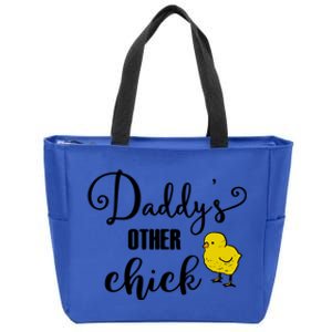 Funny Daddy's Other Chick Dads Other Chick Chicken Design Gift Zip Tote Bag