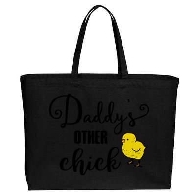 Funny Daddy's Other Chick Dads Other Chick Chicken Design Gift Cotton Canvas Jumbo Tote