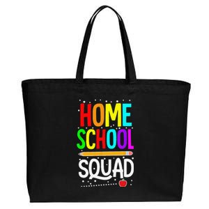 First Day Of School Homeschool Squad Teacher Gift Cotton Canvas Jumbo Tote