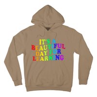 First Day Of School Gift Teacher Students Rainbow Colorful Hoodie