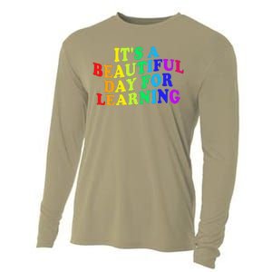 First Day Of School Gift Teacher Students Rainbow Colorful Cooling Performance Long Sleeve Crew