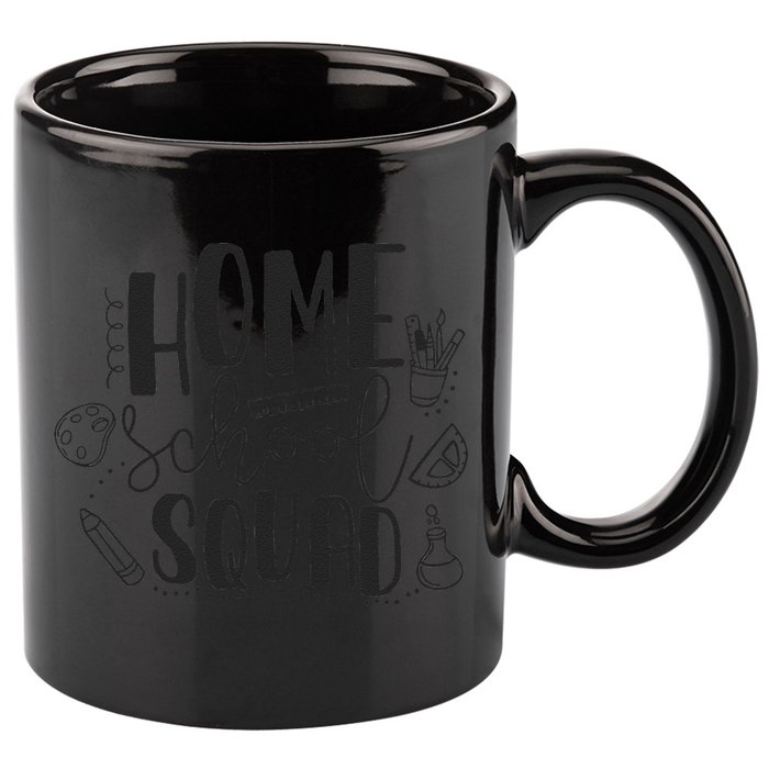 First Day Of School Homeschool Squad Teacher 11oz C Handle Ceramic Mug