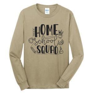 First Day Of School Homeschool Squad Teacher Tall Long Sleeve T-Shirt