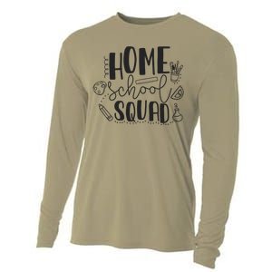 First Day Of School Homeschool Squad Teacher Cooling Performance Long Sleeve Crew