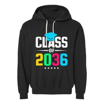 First Day Of School Class Of 2036 Future Graduates Garment-Dyed Fleece Hoodie