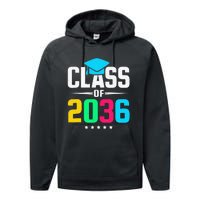 First Day Of School Class Of 2036 Future Graduates Performance Fleece Hoodie