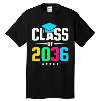 First Day Of School Class Of 2036 Future Graduates Tall T-Shirt