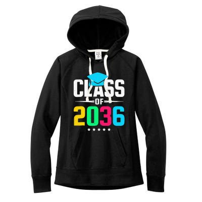 First Day Of School Class Of 2036 Future Graduates Women's Fleece Hoodie