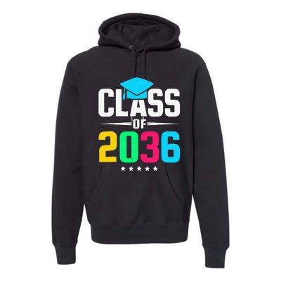 First Day Of School Class Of 2036 Future Graduates Premium Hoodie