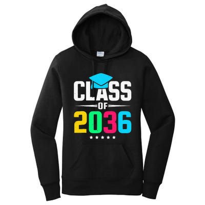 First Day Of School Class Of 2036 Future Graduates Women's Pullover Hoodie