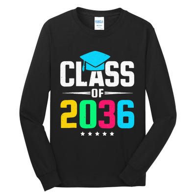 First Day Of School Class Of 2036 Future Graduates Tall Long Sleeve T-Shirt