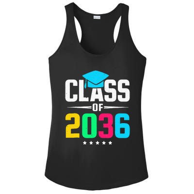 First Day Of School Class Of 2036 Future Graduates Ladies PosiCharge Competitor Racerback Tank