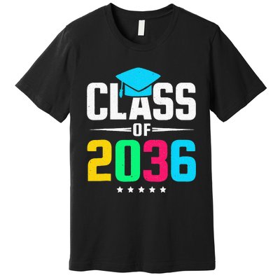 First Day Of School Class Of 2036 Future Graduates Premium T-Shirt