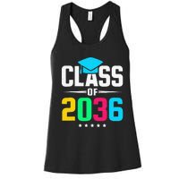 First Day Of School Class Of 2036 Future Graduates Women's Racerback Tank