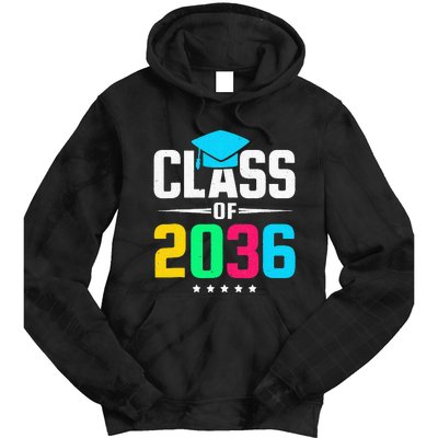 First Day Of School Class Of 2036 Future Graduates Tie Dye Hoodie