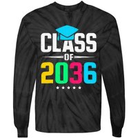 First Day Of School Class Of 2036 Future Graduates Tie-Dye Long Sleeve Shirt