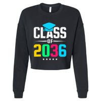 First Day Of School Class Of 2036 Future Graduates Cropped Pullover Crew