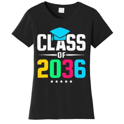 First Day Of School Class Of 2036 Future Graduates Women's T-Shirt