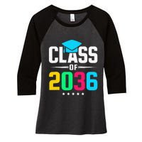 First Day Of School Class Of 2036 Future Graduates Women's Tri-Blend 3/4-Sleeve Raglan Shirt