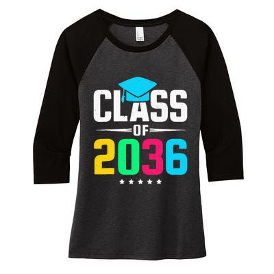 First Day Of School Class Of 2036 Future Graduates Women's Tri-Blend 3/4-Sleeve Raglan Shirt