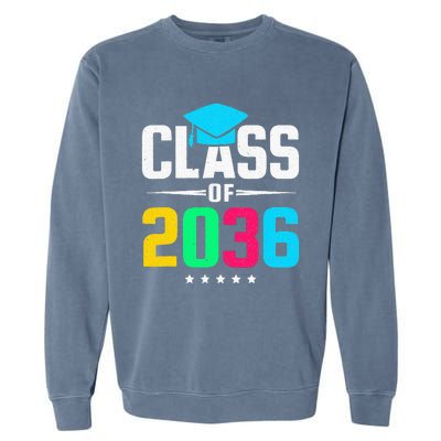 First Day Of School Class Of 2036 Future Graduates Garment-Dyed Sweatshirt